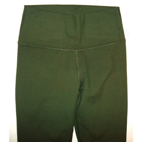 New Fabletics Womens Leggings Dark Olive Green S High Waist PowerHold Yoga Run - Picture 4 of 7